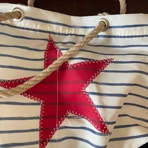 Sea Bag Breton Stripe and Star Beachcomber Bucket